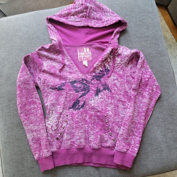 Billabong Women's Multi Thermal Pullover Hoodie Sweatshirt Size Medium - Picture 1 of 8